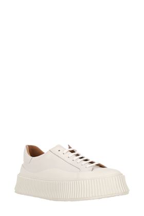 Lace-up leather platform sneakers Jil Sander | J32WS0018P4833102